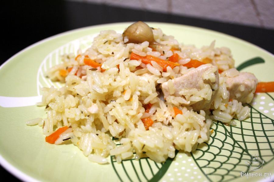 Простой плов из курицы в мультиварке