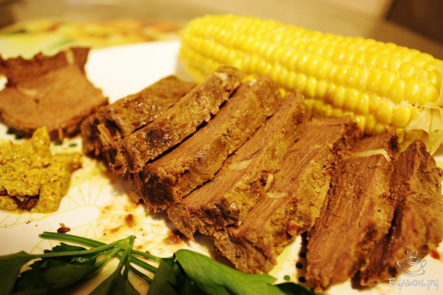 Говядина запеченная с горчицей