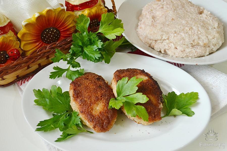 Котлеты из свино-куриного фарша