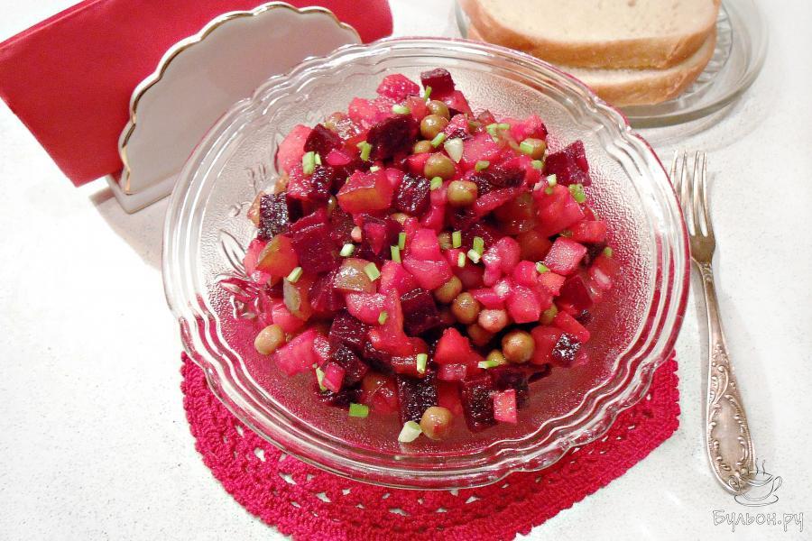 Классический салат "Винегрет" без капусты