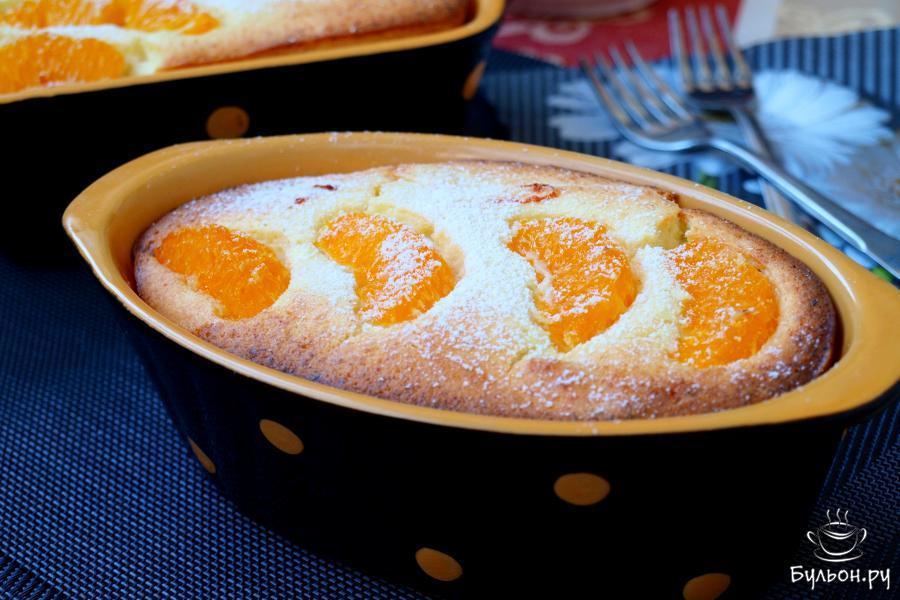 Творожная запеканка с мандаринами