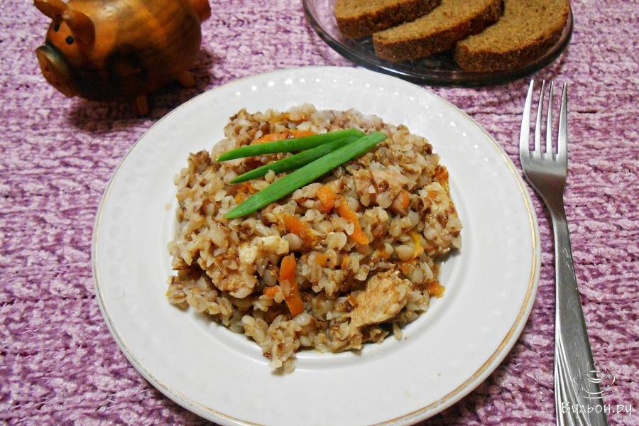 Гречка по-купечески со свининой