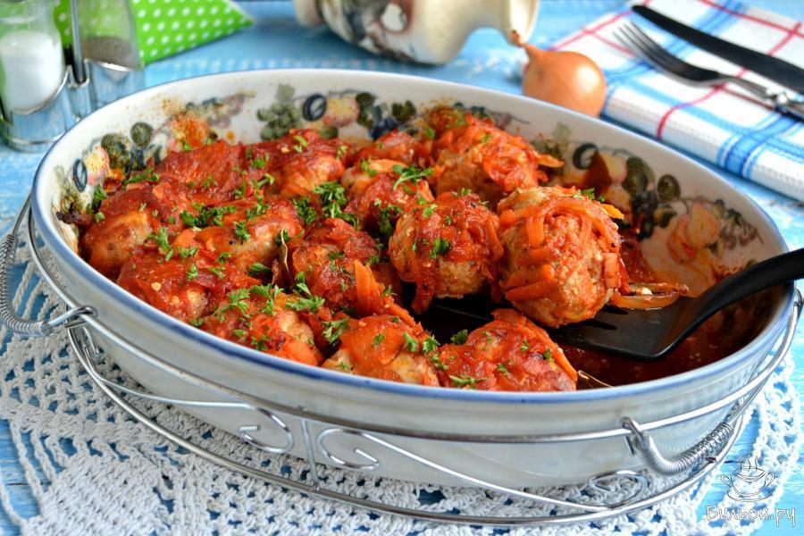 Мясные шарики под томатным соусом