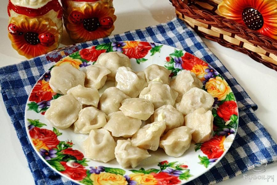 Пельмени со свиным фаршем в пельменнице