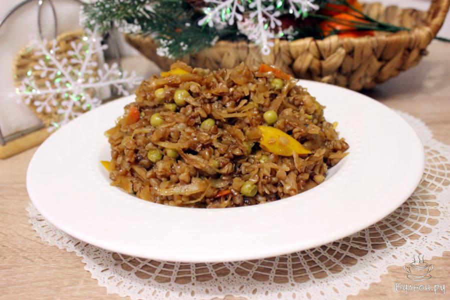 Гречка с овощами
