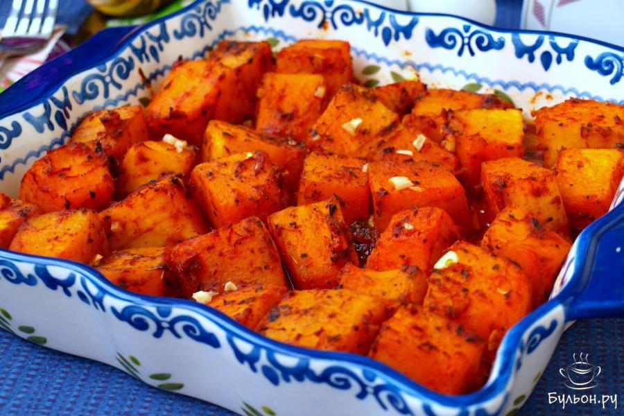 Тыква по-гречески в духовке