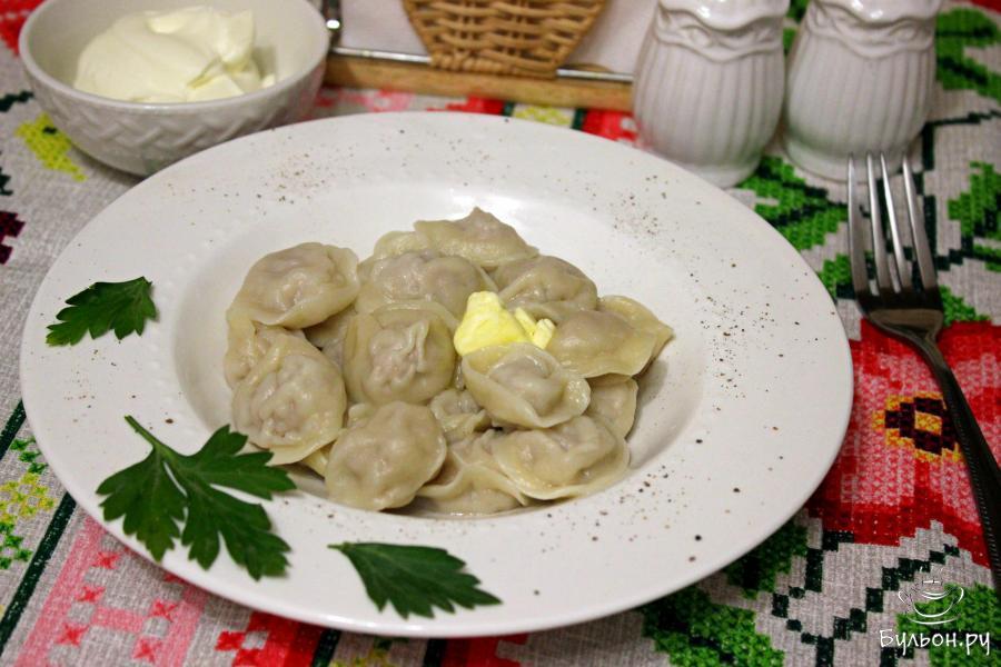 Домашние пельмени из заварного теста в хлебопечке