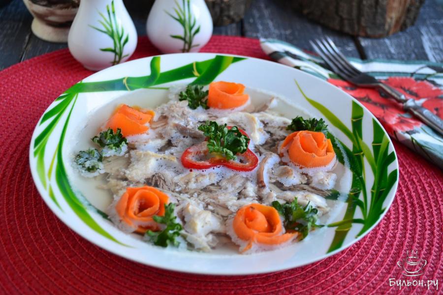 Заливное из кролика в мультиварке