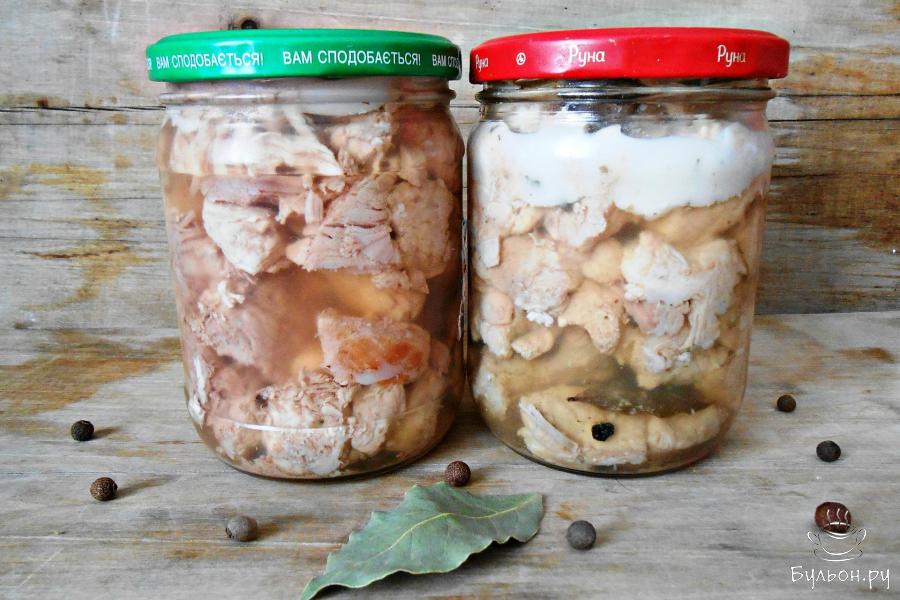 Домашняя свиная тушенка в мультиварке