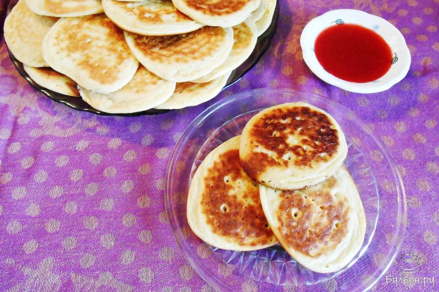 Оладьи на кефире с содой