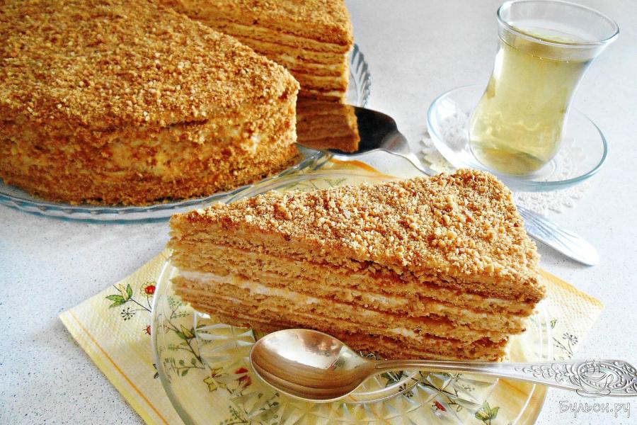 Медовик со сметанным кремом