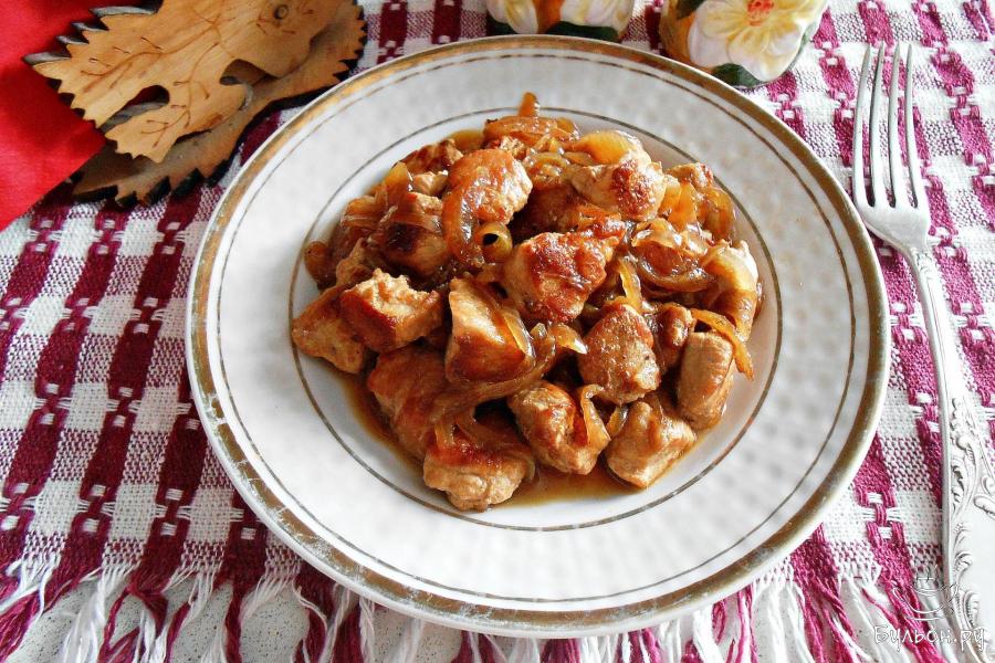 Свинина в пиве