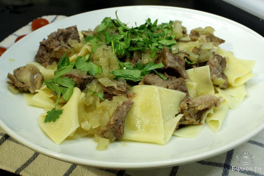 Бешбармак из говядины