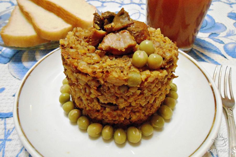 Гречка с мясом в мультиварке