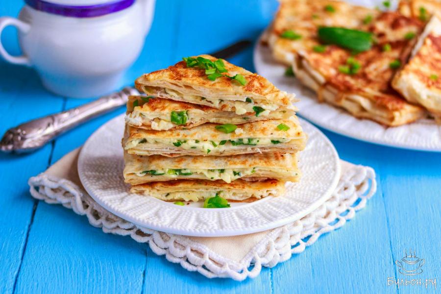 Конвертики из лаваша с сыром