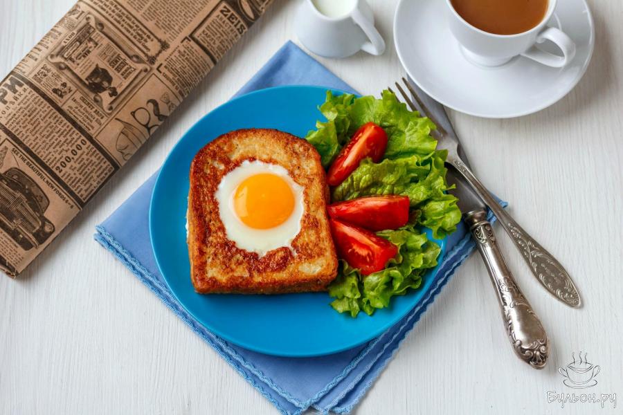 Яичница в хлебе