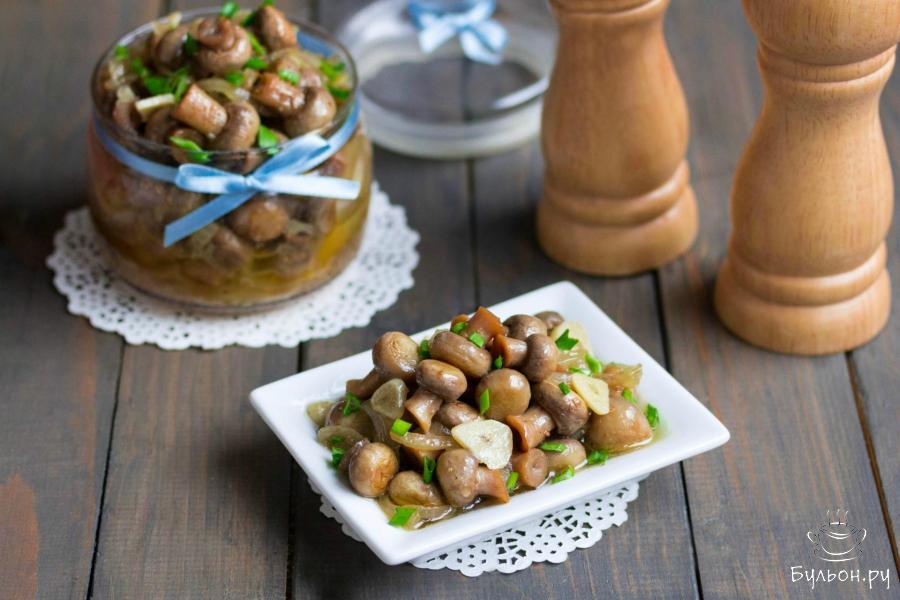 Маринованные шампиньоны быстрого приготовления