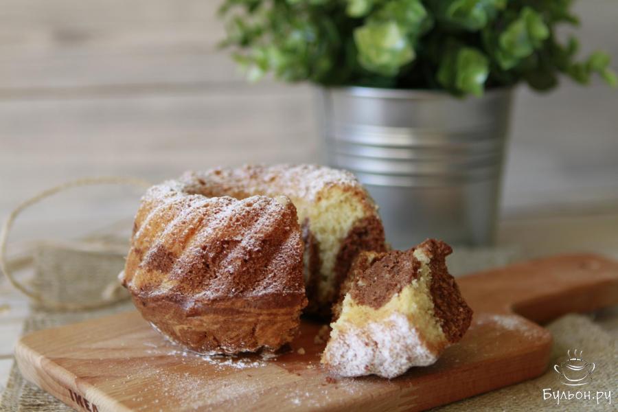 Кекс мраморный