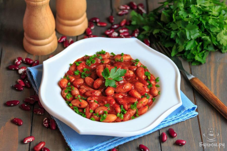 Фасоль в томатном соусе