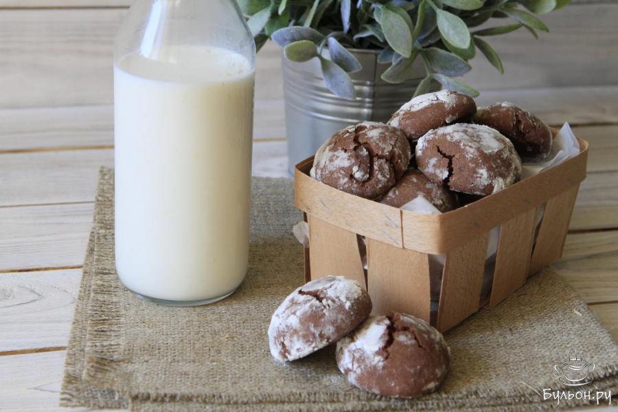 Шоколадные пряники из темного шоколада