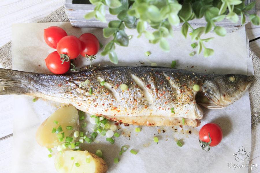 Сибас запеченный в духовке