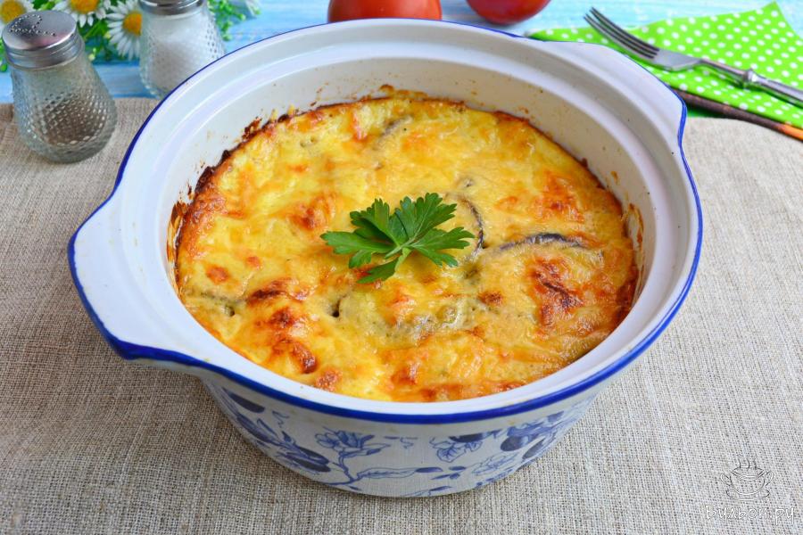 Греческая мусака с баклажанами