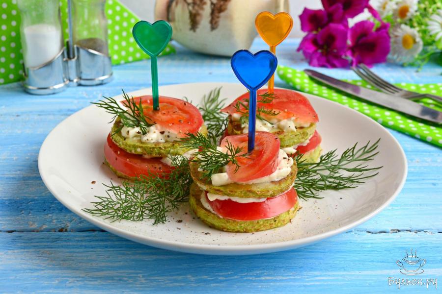 Закуска из кабачков и помидоров