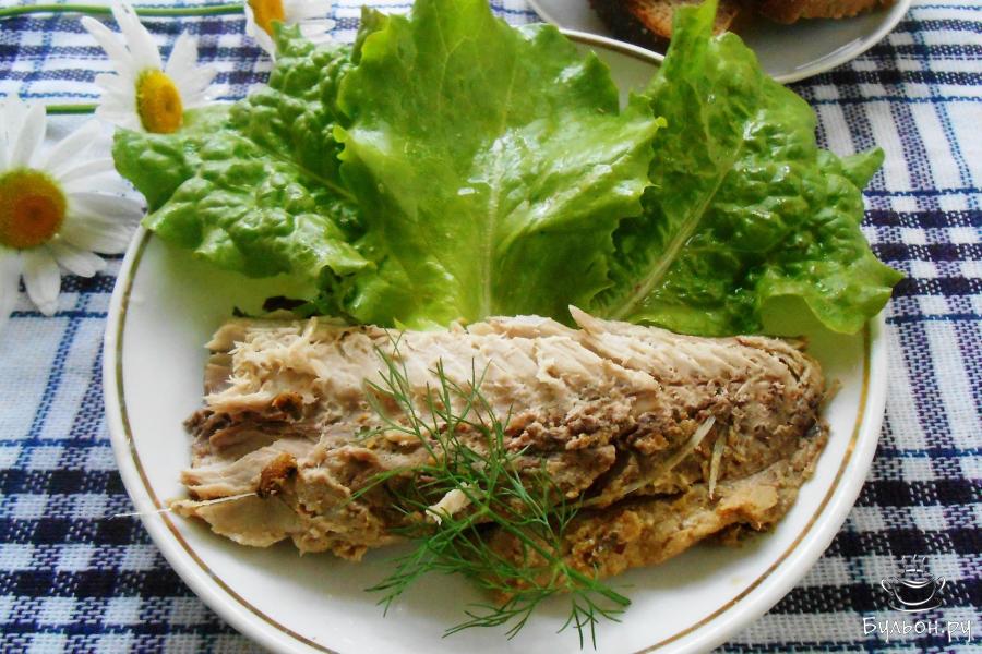 Скумбрия в фольге на мангале