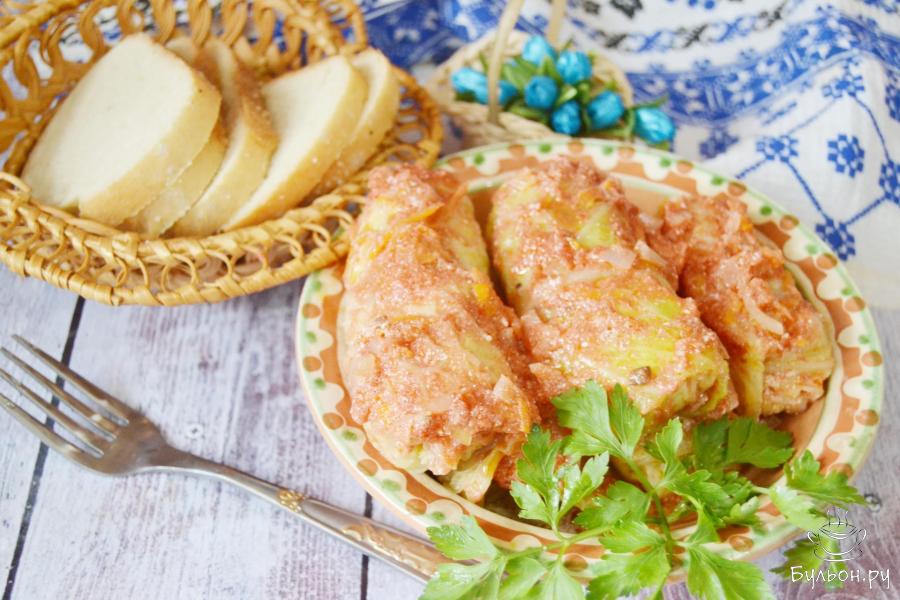 Голубцы с фаршем и рисом