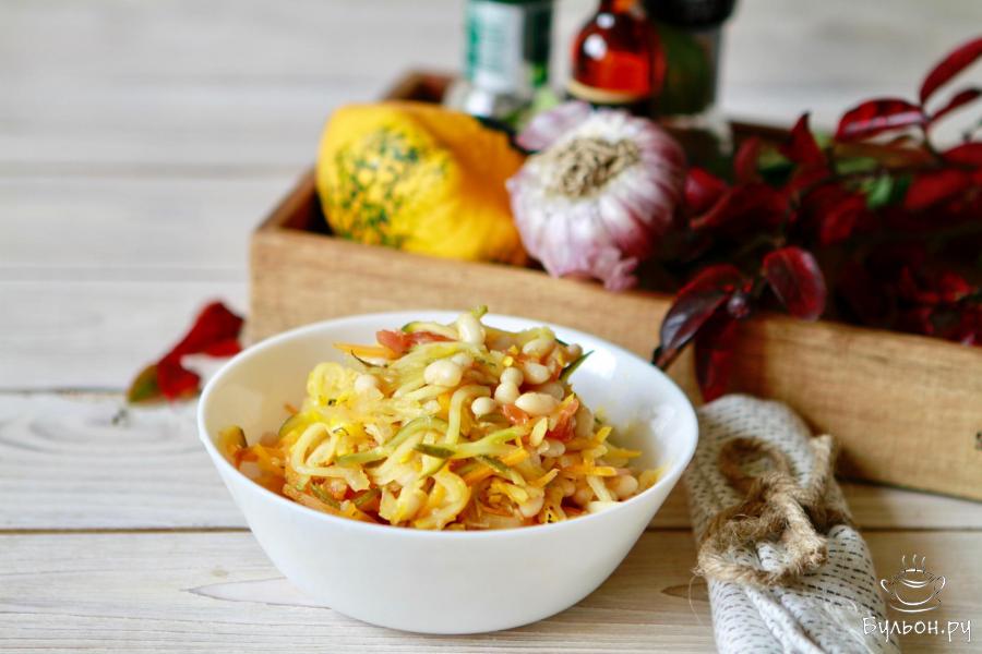 Овощное рагу с фасолью