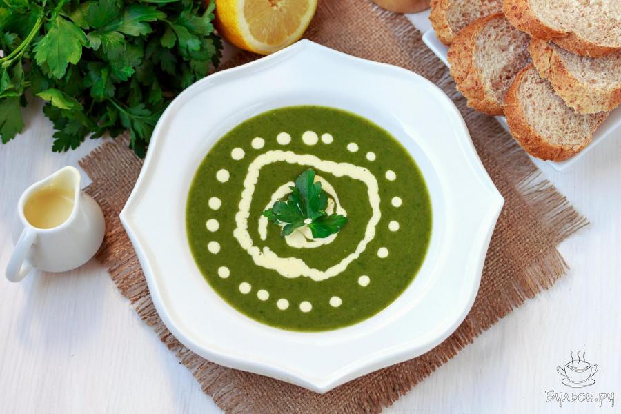 Суп-пюре из шпината