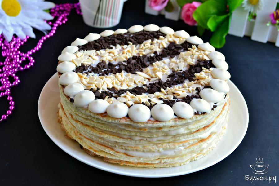 Торт Сметанник без духовки