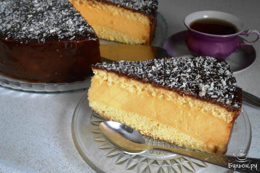 Торт "Птичье молоко" с желатином