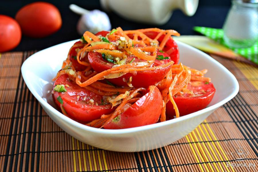 Помидоры маринованные по-корейски