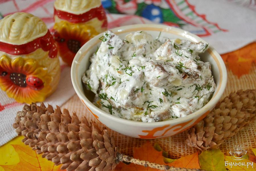 Рыжики в сметане