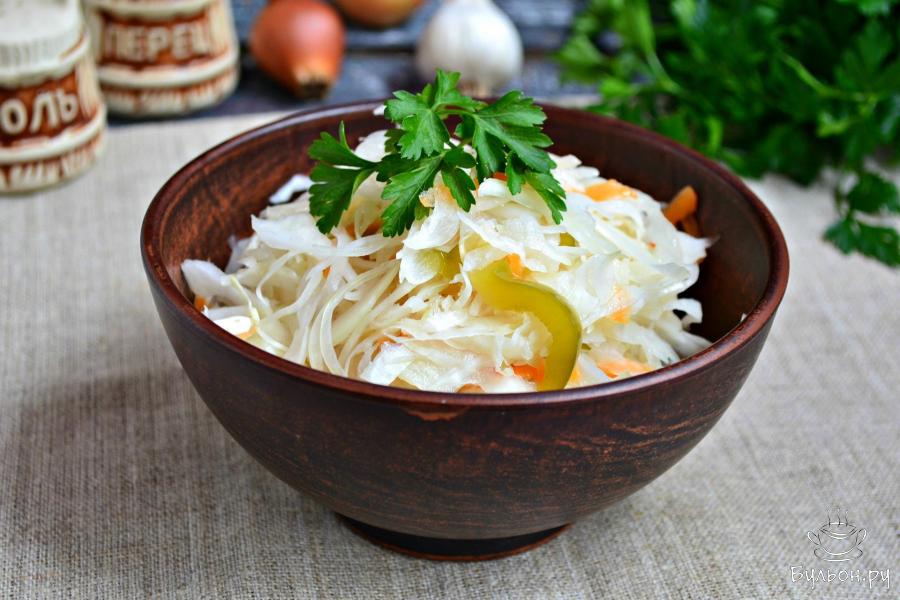 Капуста маринованная за два часа