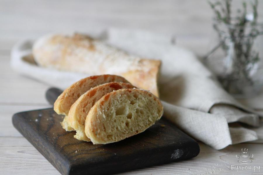 Чиабатта с травами на сухих дрожжах