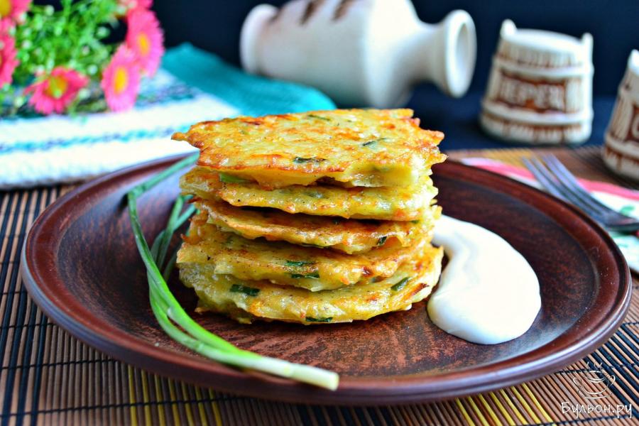Оладьи из тыквы и картофеля