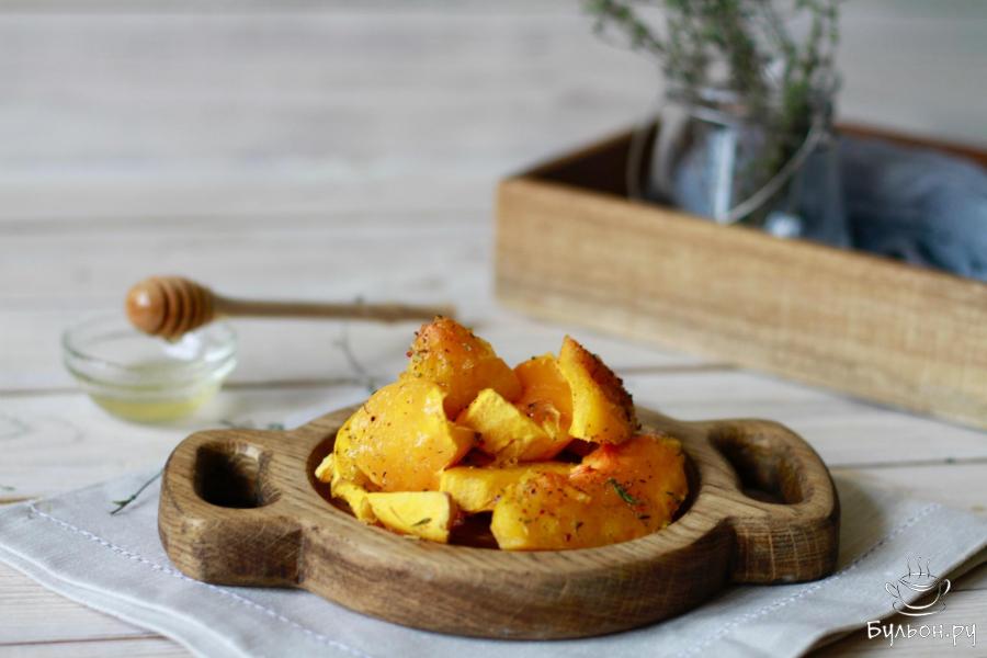 Тыква запеченная с травами и медом