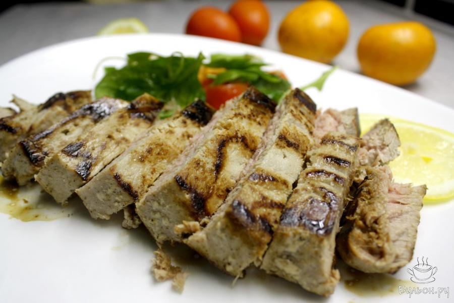 Филе тунца в лимонном соке