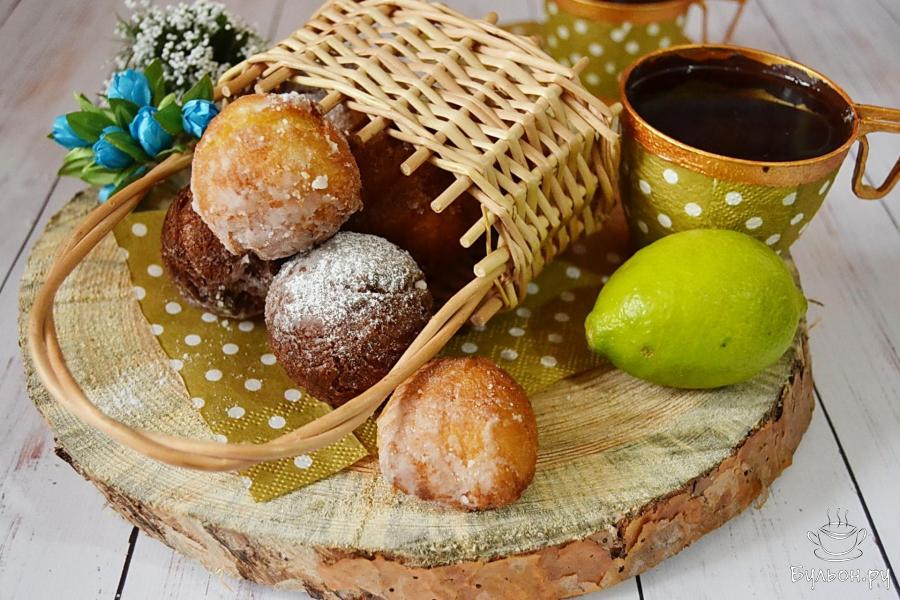 Пончики с лаймом на сгущенном молоке