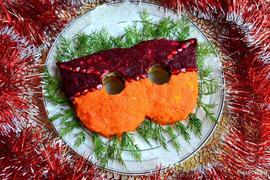 Салат "Карнавальная маска"