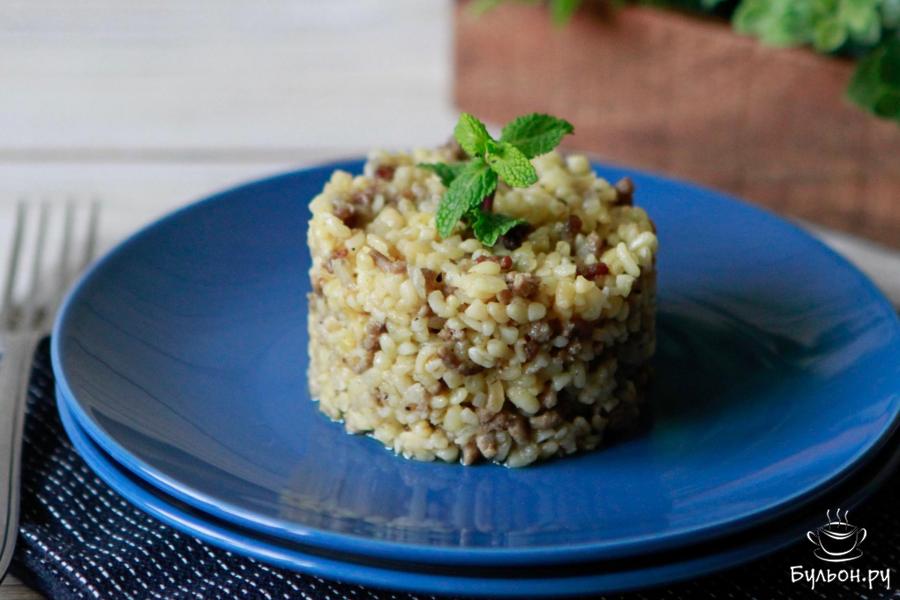 Каша из булгура с мясом