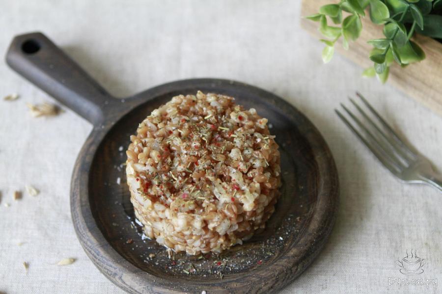 Постная каша из полбы