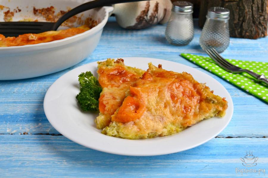 Диетическая пицца из кабачков в духовке