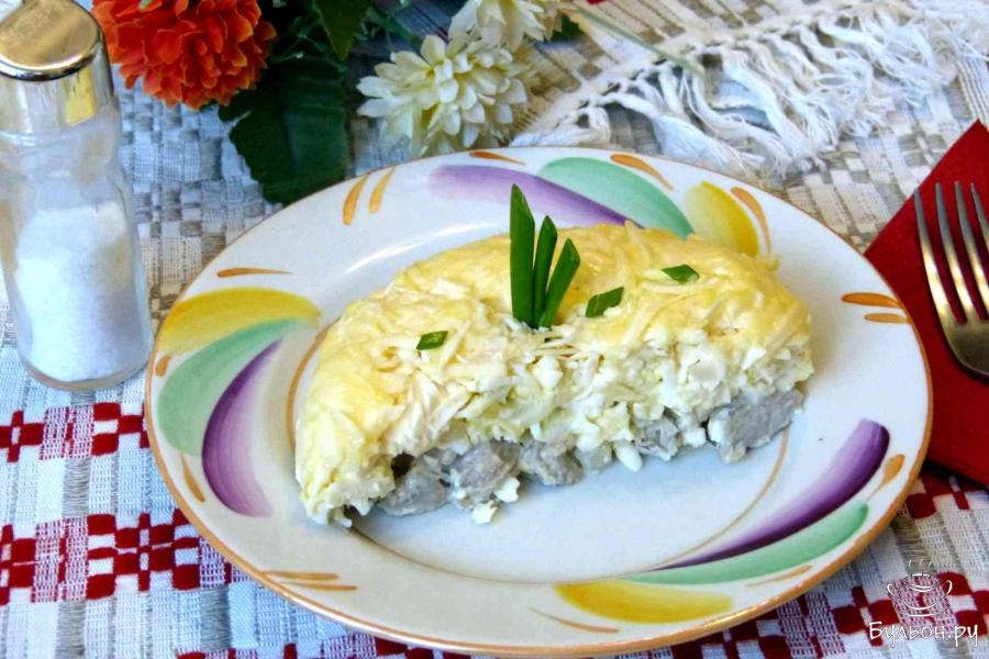 Салат "Мужские грезы" со свининой