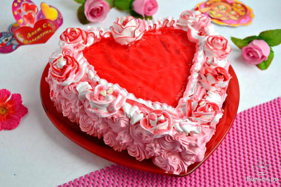 Торт "Нежное сердце"
