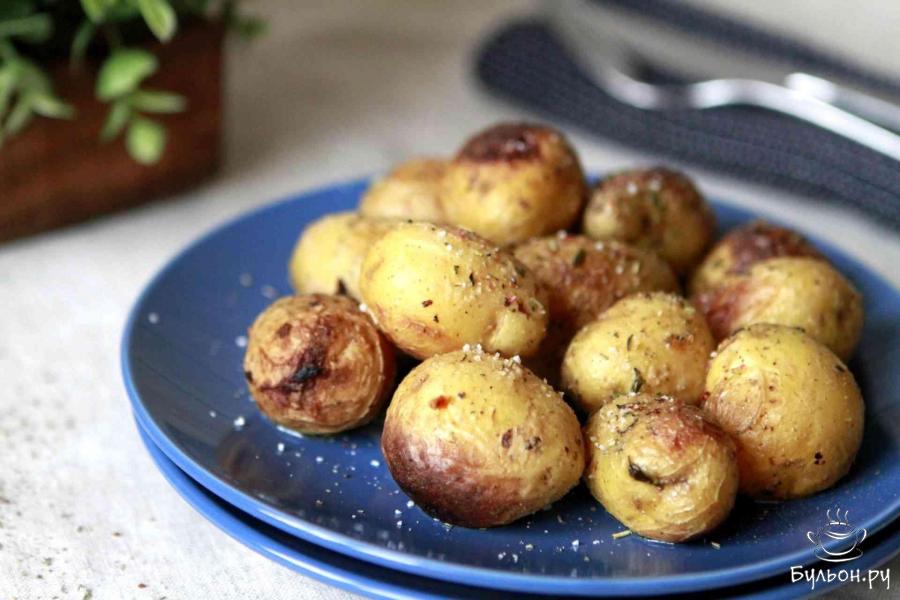 Запеченный картофель в горчичном соусе