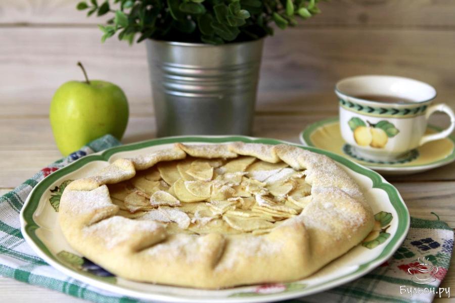 Постная галета с яблоками