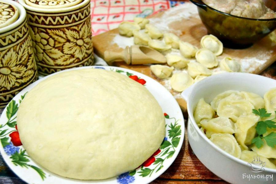 Тесто для пельменей с яичным порошком и сухим молоком